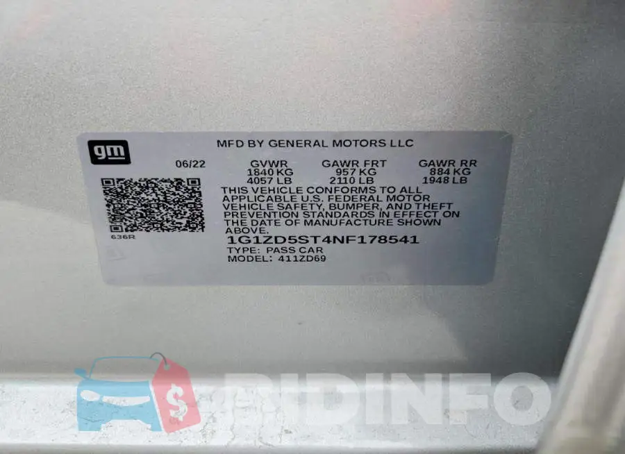 1G1ZD5ST4NF178541 Photo# 13