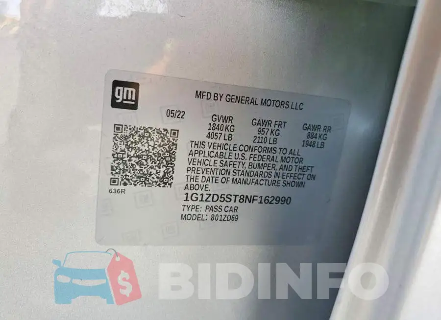1G1ZD5ST8NF162990 Photo# 12