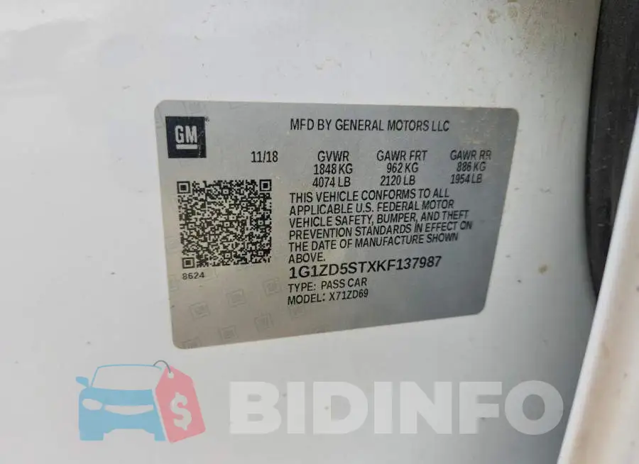 1G1ZD5STXKF137987 Photo# 12