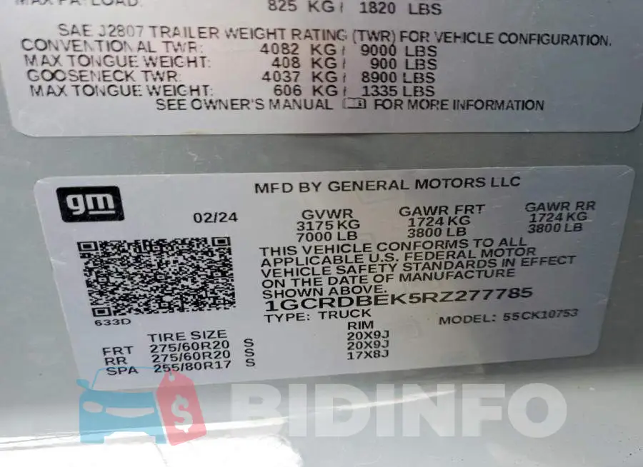 1GCRDBEK5RZ277785 Photo# 12