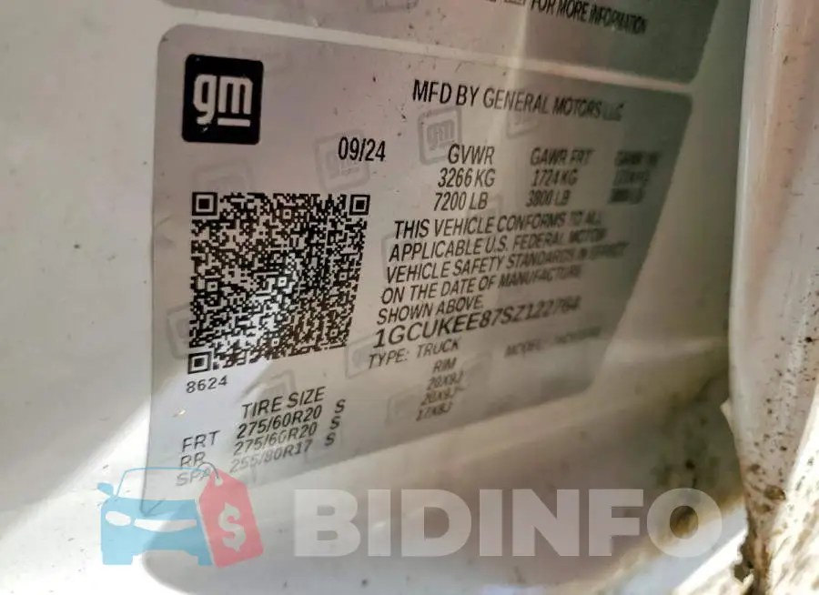 1GCUKEE87SZ122764 Photo# 12
