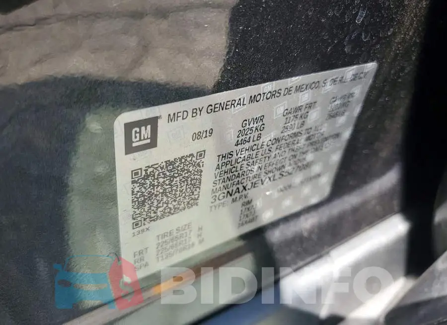 3GNAXJEVXLS527087 Photo# 13