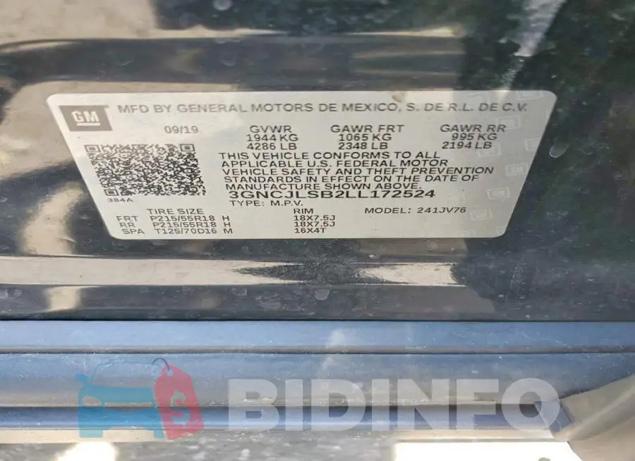 3GNCJLSB2LL172524 Photo# 12