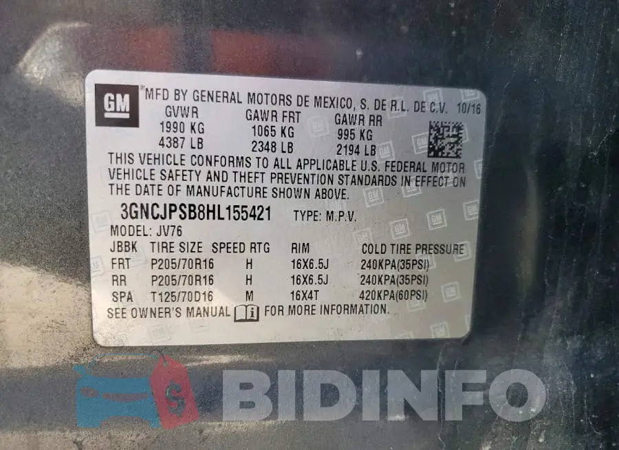 3GNCJPSB8HL155421 Photo# 13