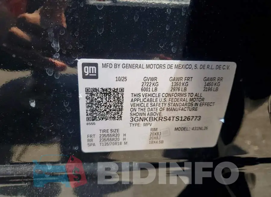 3GNKBKRS4TS126773 Photo# 13