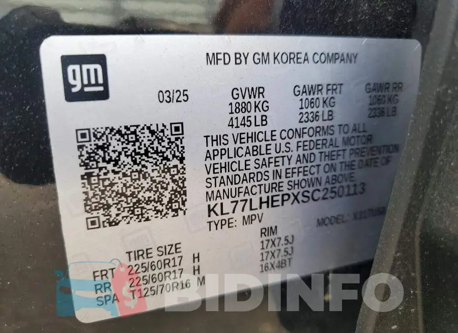 KL77LHEPXSC250113 Photo# 13
