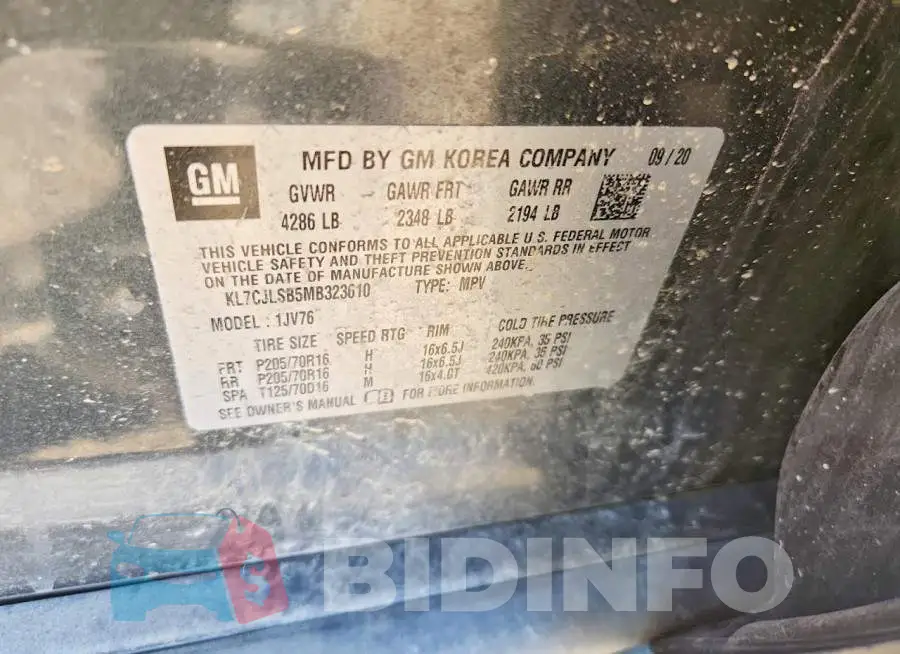 KL7CJLSB5MB323610 Photo# 13