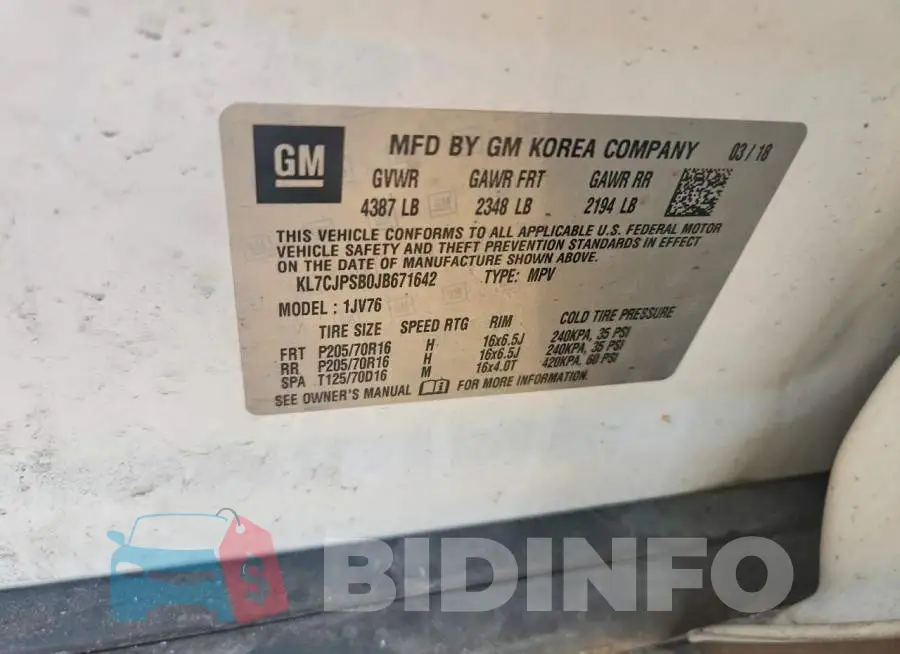 KL7CJPSB0JB671642 Photo# 12