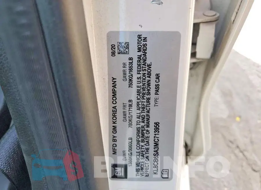 KL8CB6SA3MC713956 Photo# 12