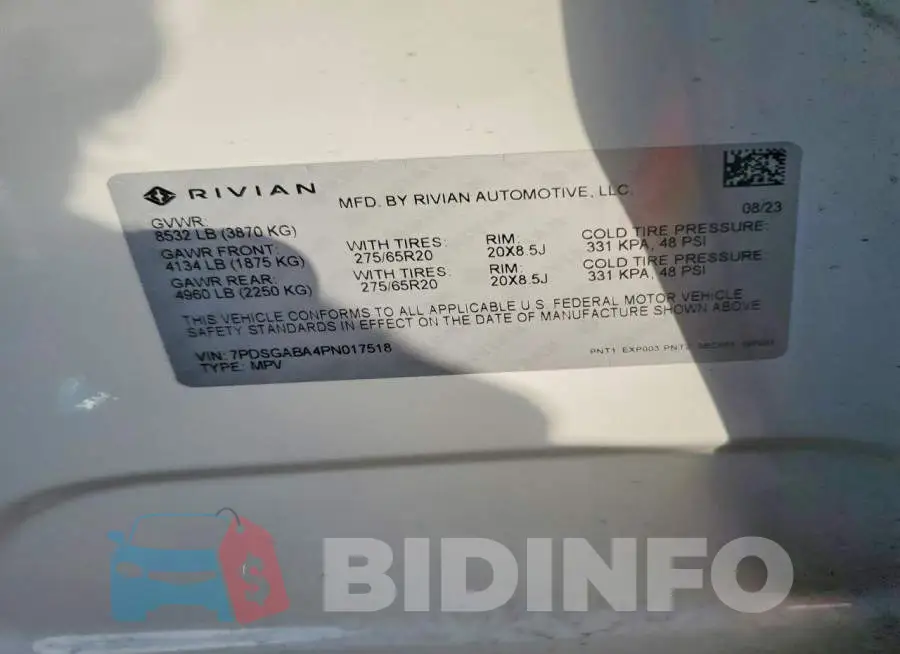 7PDSGABA4PN017518 Photo# 12