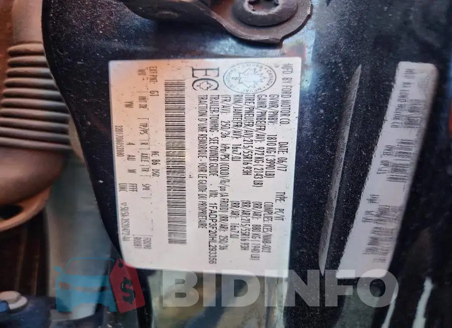 1FADP3F20HL293356 Photo# 13