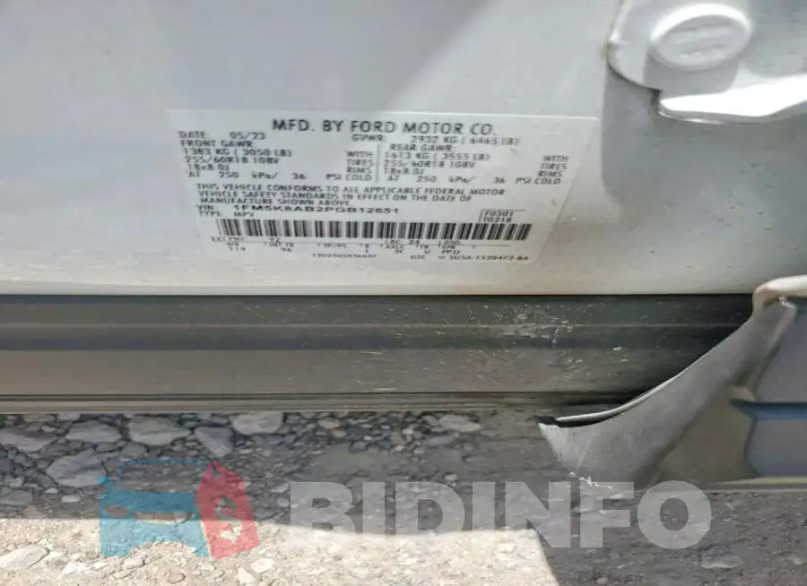 1FM5K8AB2PGB12651 Photo# 12