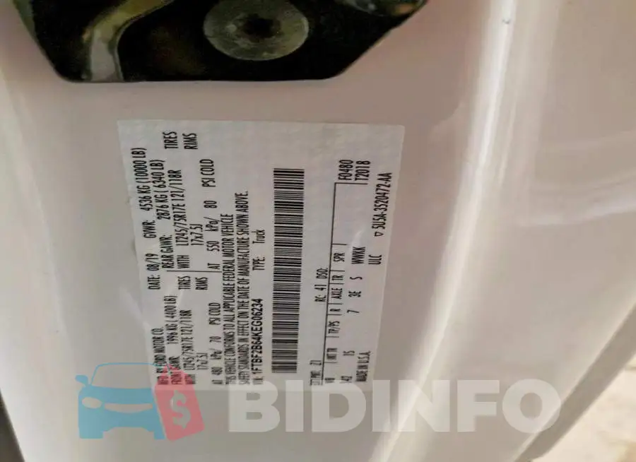 1FTBF2B64KEG06234 Photo# 12