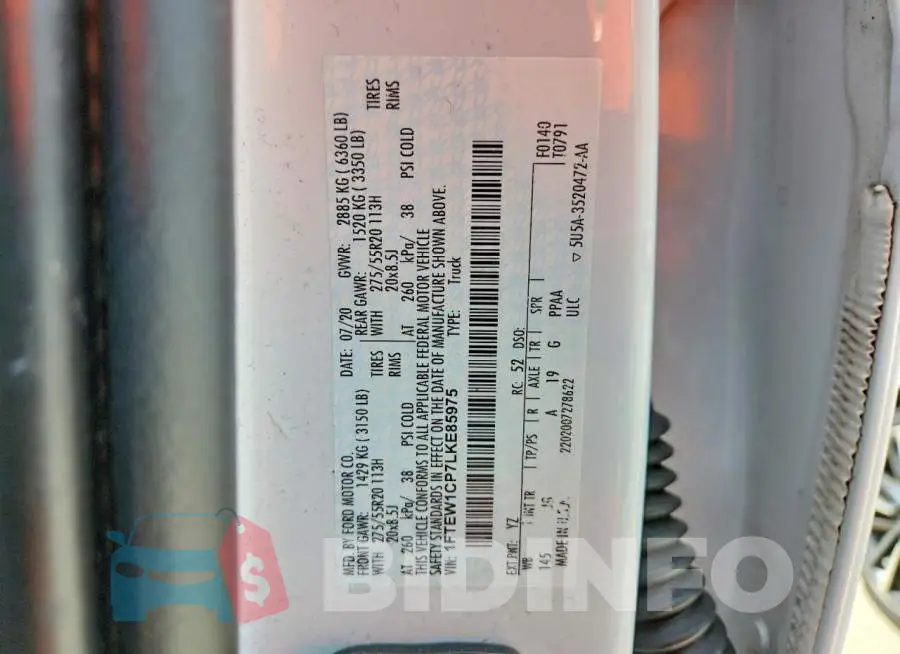 1FTEW1CP7LKE85975 Photo# 12