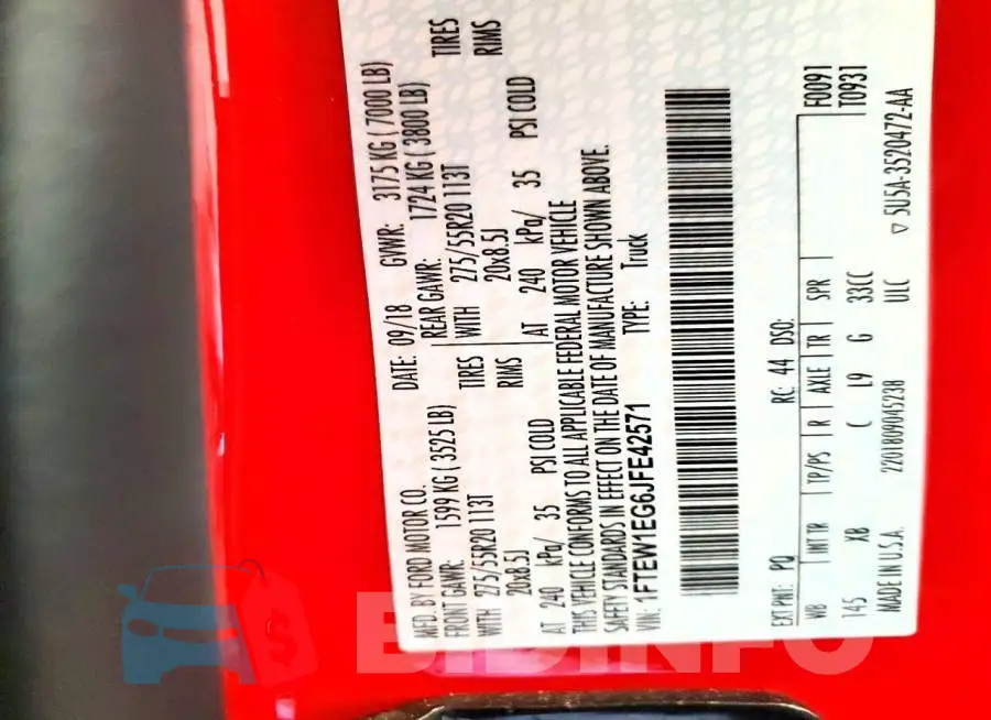 1FTEW1EG6JFE42571 Photo# 12