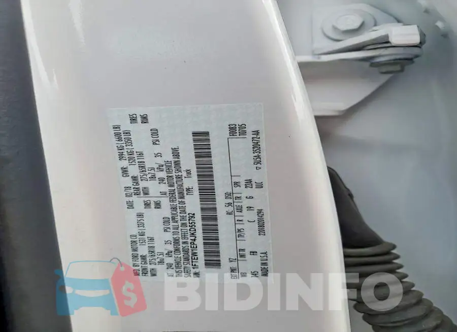 1FTEW1EP4JKD55792 Photo# 12