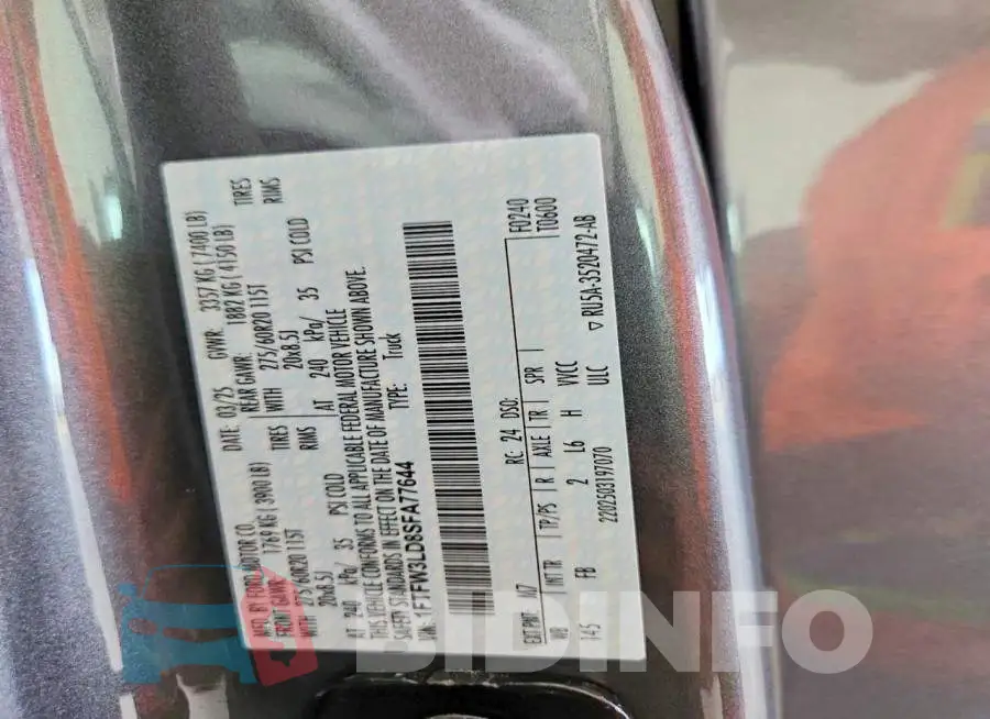 1FTFW3LD8SFA77644 Photo# 13