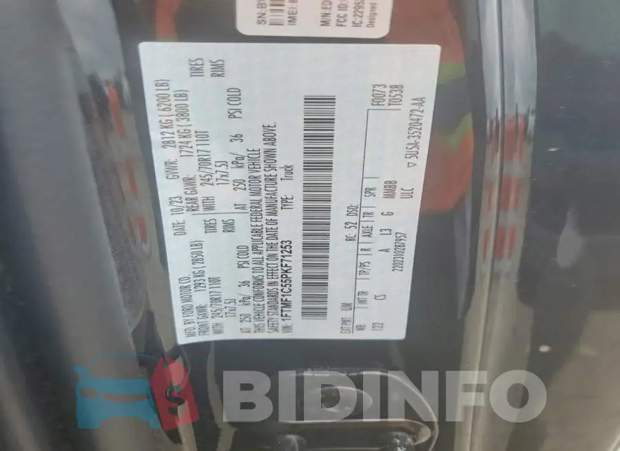 1FTMF1C55PKF71253 Photo# 12