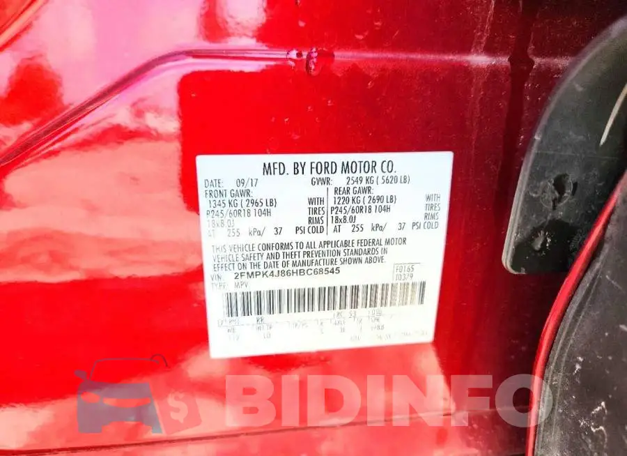 2FMPK4J86HBC68545 Photo# 12