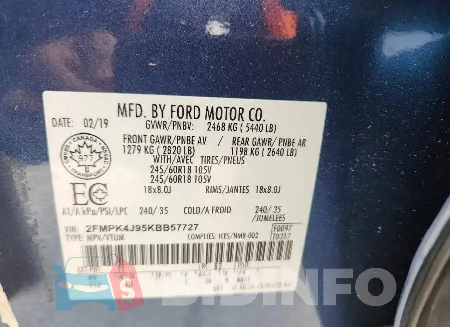 2FMPK4J95KBB57727 Photo# 13