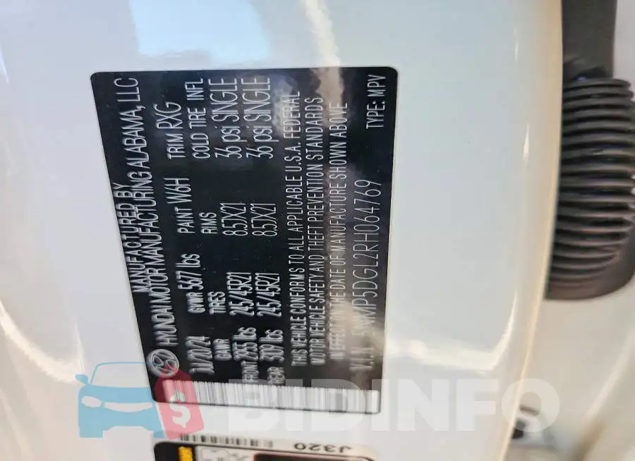 5NMP5DGL2RH064769 Photo# 14
