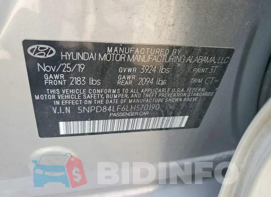 5NPD84LF6LH570190 Photo# 12