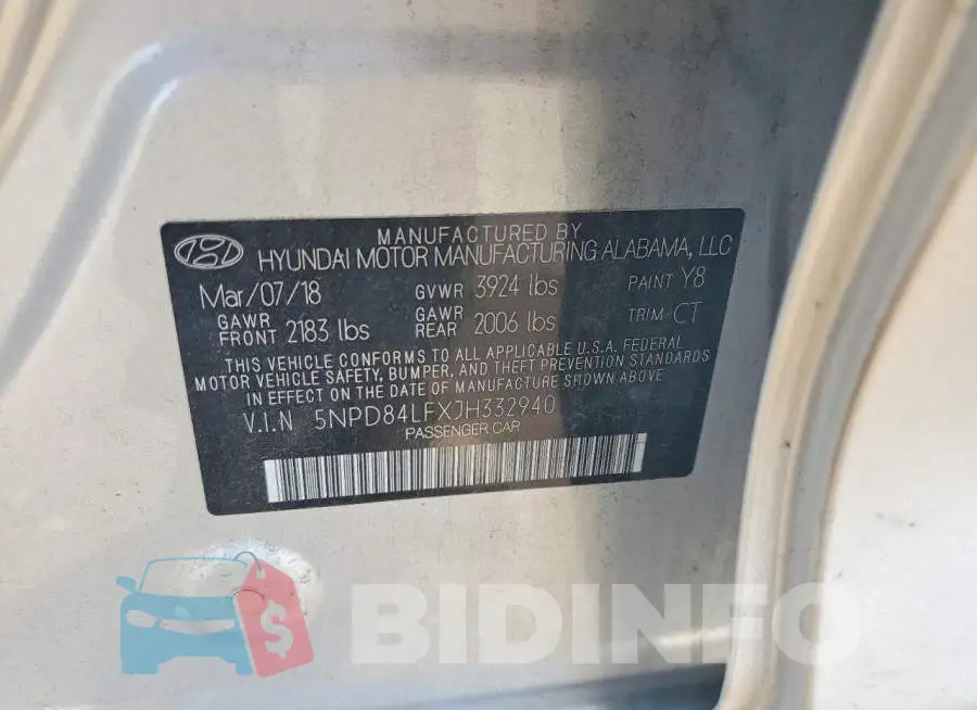 5NPD84LFXJH332940 Photo# 12