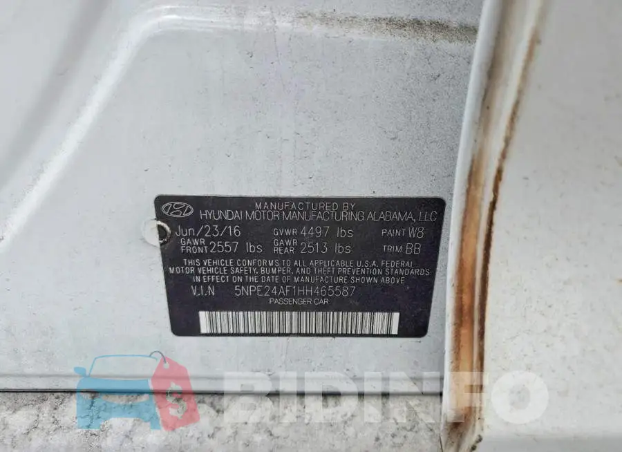 5NPE24AF1HH465587 Photo# 13