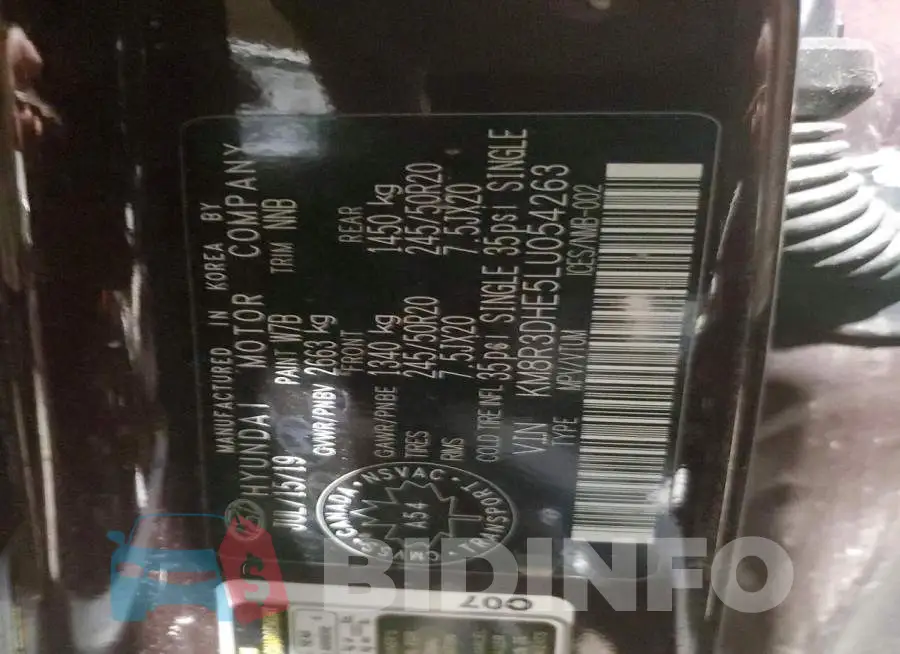 KM8R3DHE5LU054263 Photo# 14