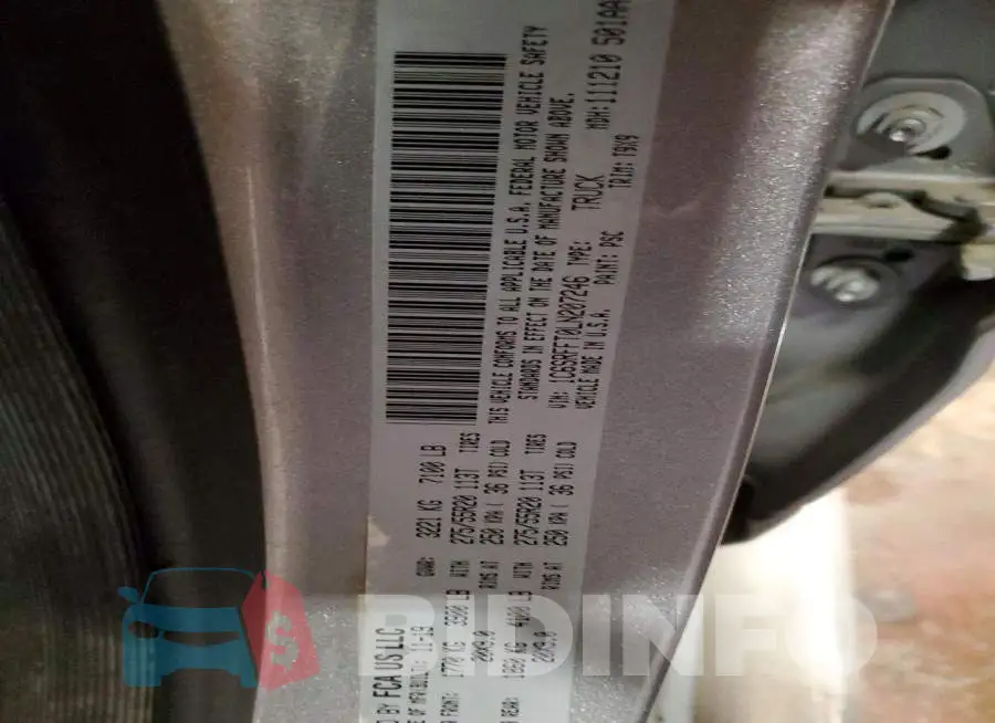 1C6SRFFT0LN207246 Photo# 12