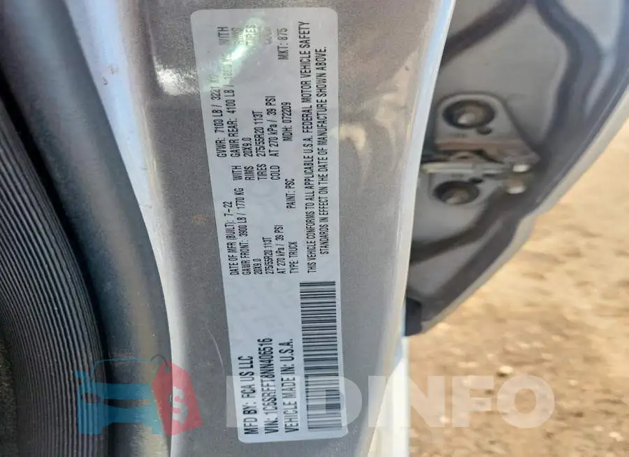 1C6SRFFT8NN406516 Photo# 13