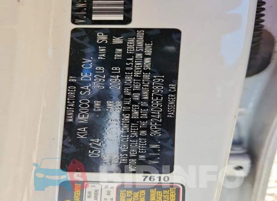 3KPF24AD9RE798791 Photo# 13