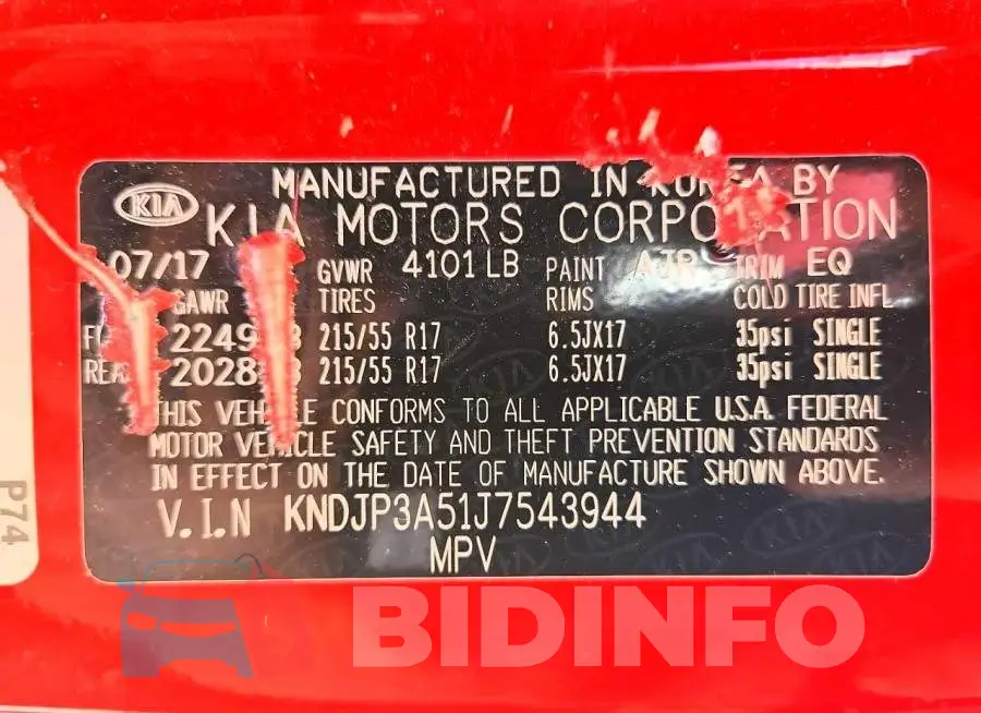 KNDJP3A51J7543944 Photo# 12