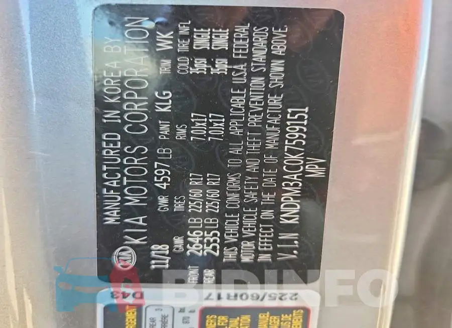 KNDPM3AC0K7599151 Photo# 13