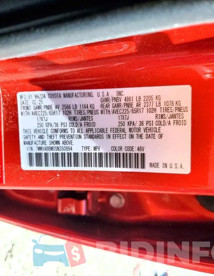 7MMVABBM0SN350894 Photo# 13