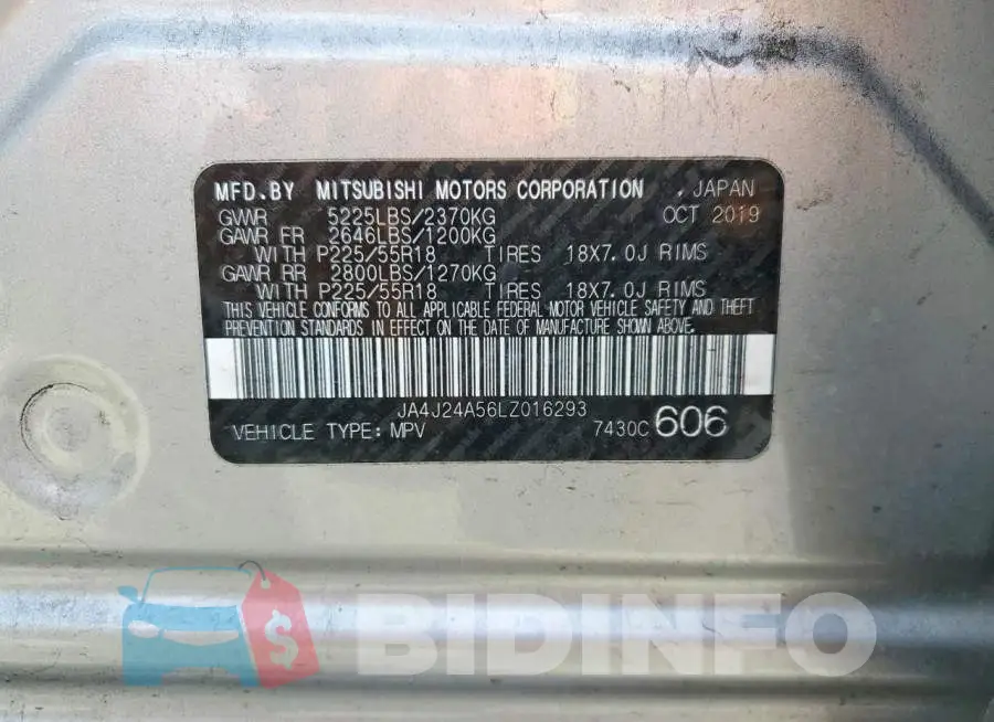 JA4J24A56LZ016293 Photo# 12
