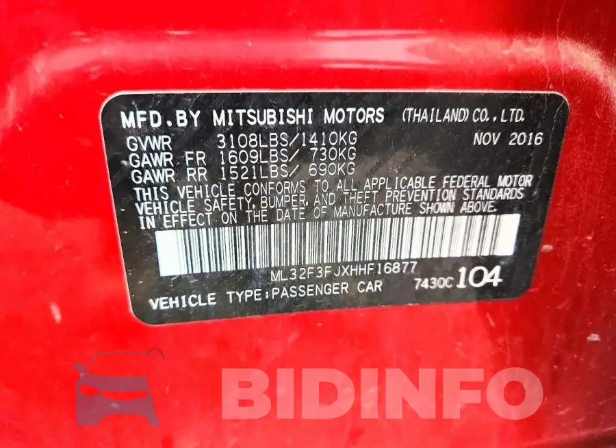 ML32F3FJXHHF16877 Photo# 12