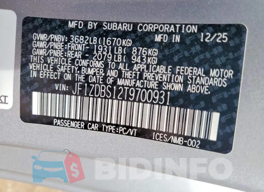 JF1ZDBS12T9700931 Photo# 12