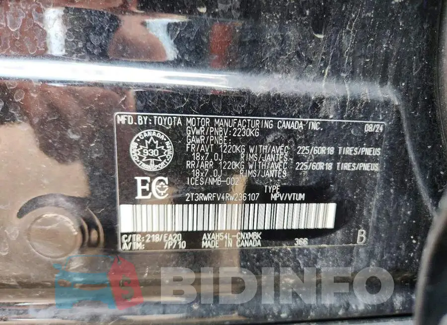 2T3RWRFV4RW236107 Photo# 14