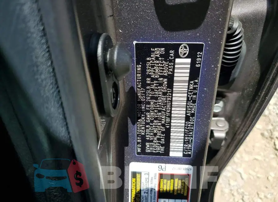 4T1BF1FK0HU792317 Photo# 12