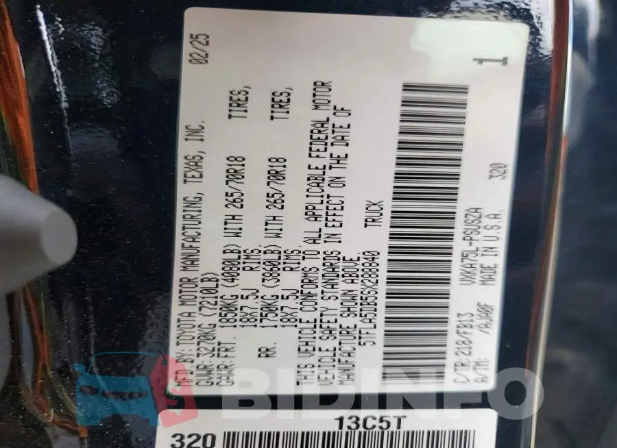 5TFLA5DB5SX288840 Photo# 13