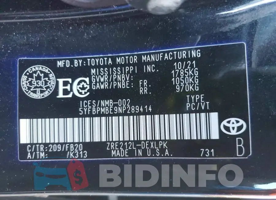 5YFBPMBE9NP289414 Photo# 13