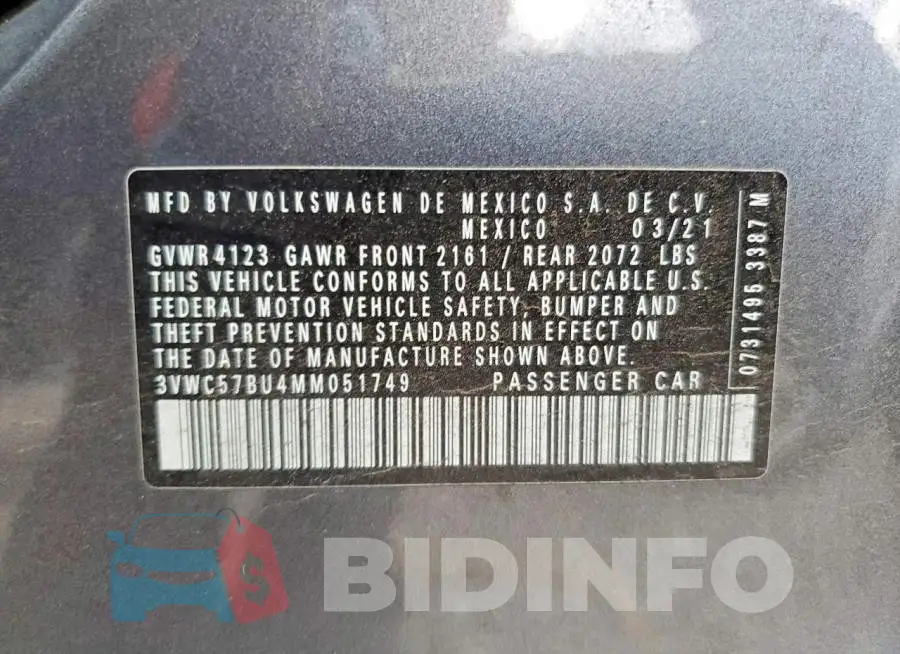 3VWC57BU4MM051749 Photo# 12