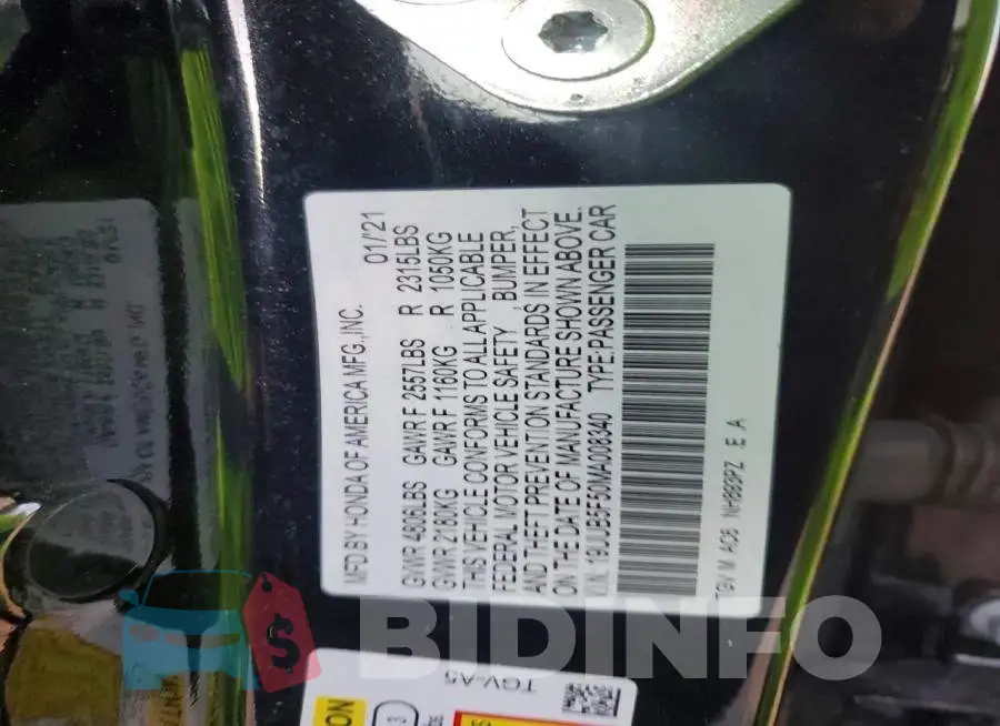 19UUB5F50MA008340 Photo# 12