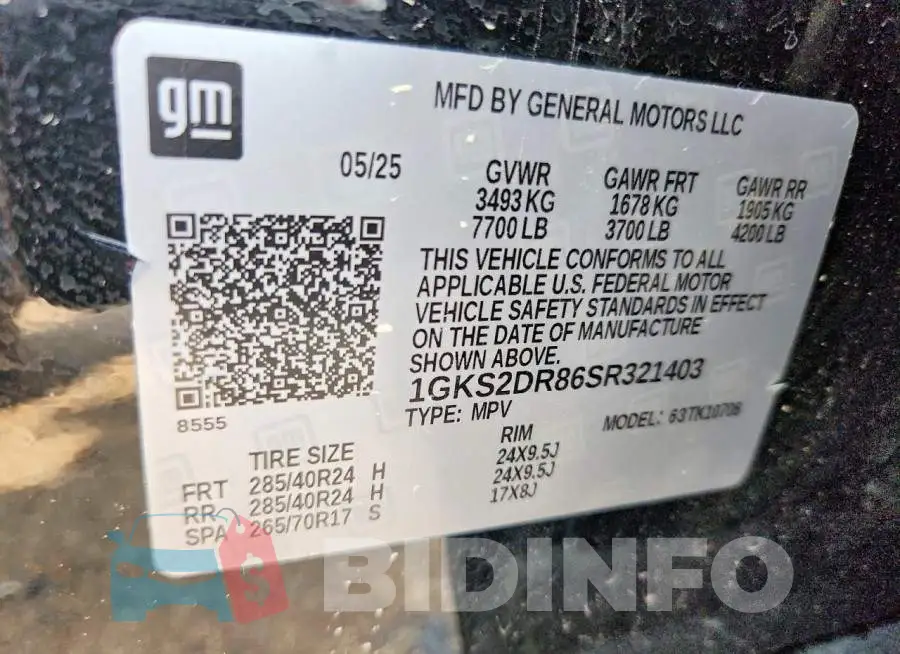 1GKS2DR86SR321403 Photo# 13