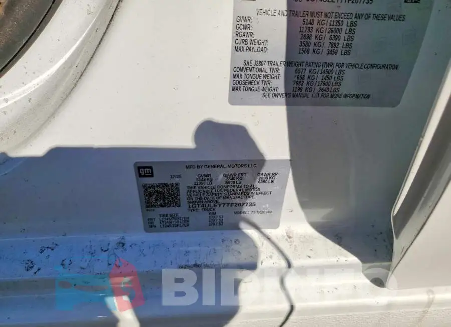 1GT4ULEY7TF207735 Photo# 12
