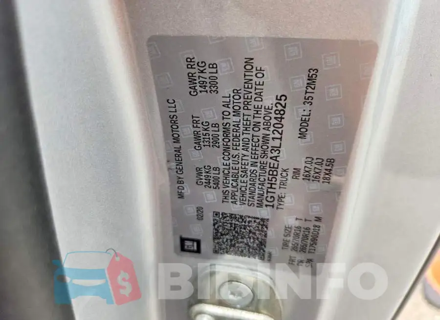 1GTH5BEA3L1204825 Photo# 12