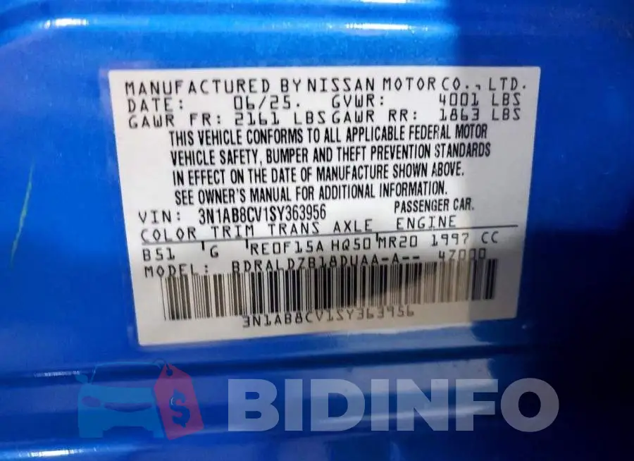 3N1AB8CV1SY363956 Photo# 12