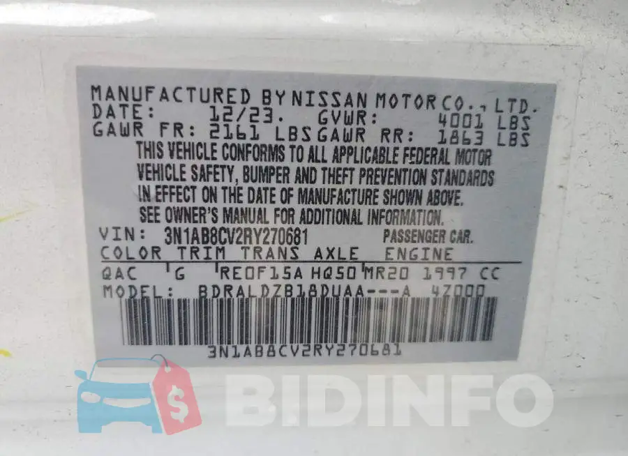 3N1AB8CV2RY270681 Photo# 12