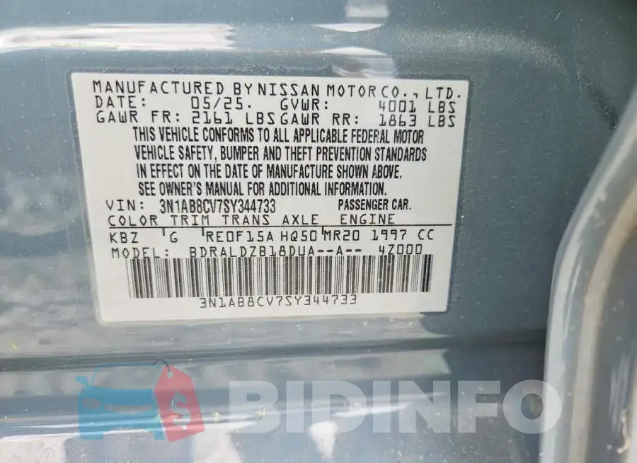 3N1AB8CV7SY344733 Photo# 12